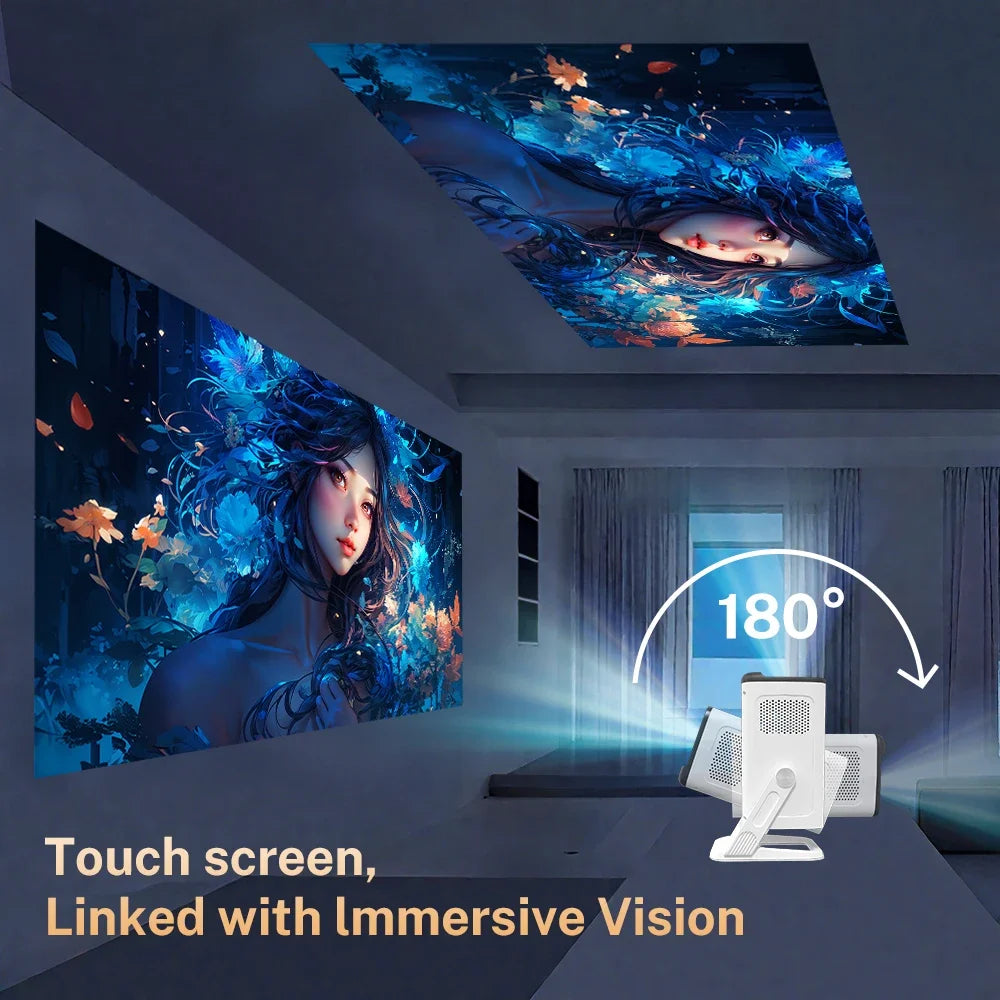 LynCast Mini Projector 1080P 4K Android TV Bluetooth 5.4