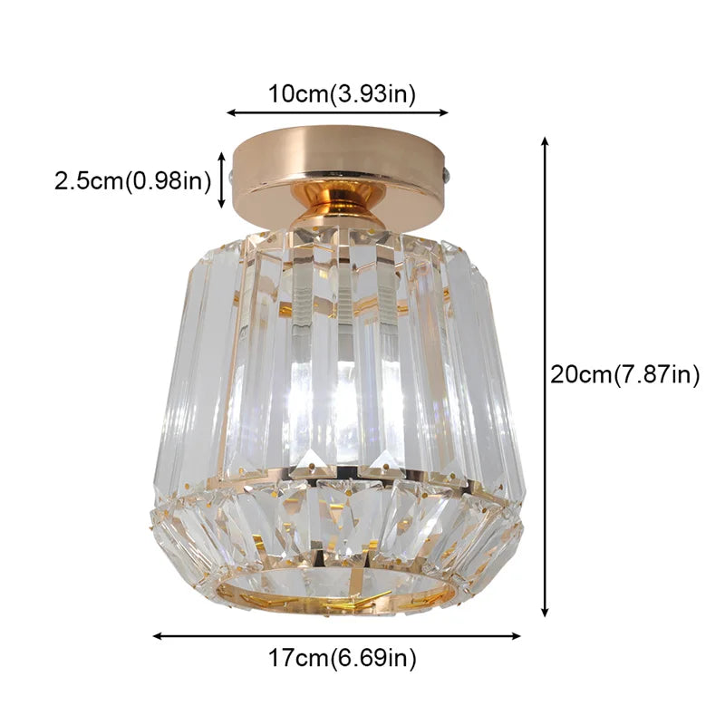 GreeLustr Modern Crystal Led Ceiling Pendant Chandelier Light