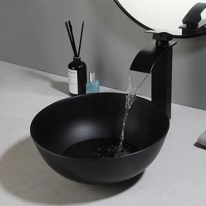 MEKKHALA Bathroom Sink Faucet Combo Vessel Basin Contemporary Washbasin