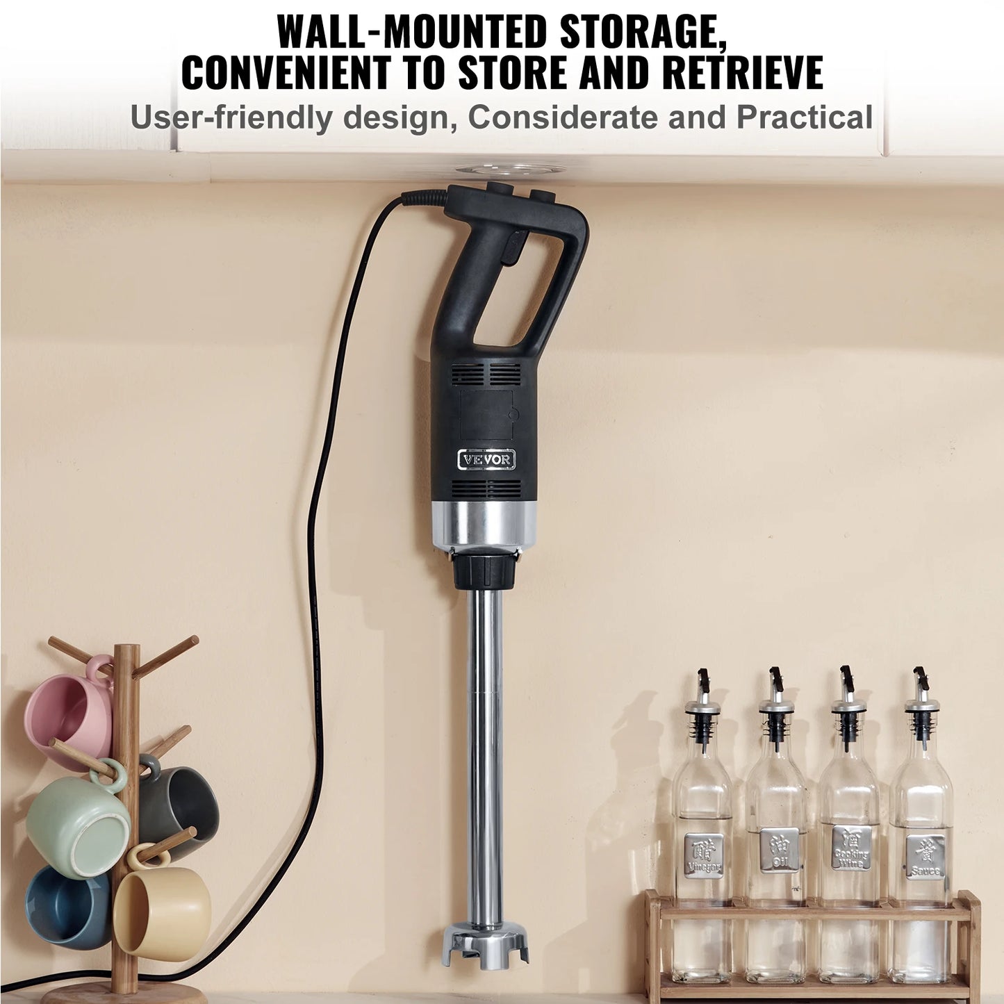 VEVOR Commercial Immersion Blender Heavy Duty Multi Purpose Hand Mixer - Home and Haven Store