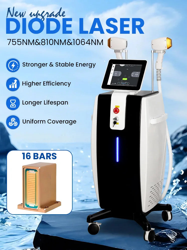 MYOSLIM 808nm Diode Hair Removal Machine Painless Full Body