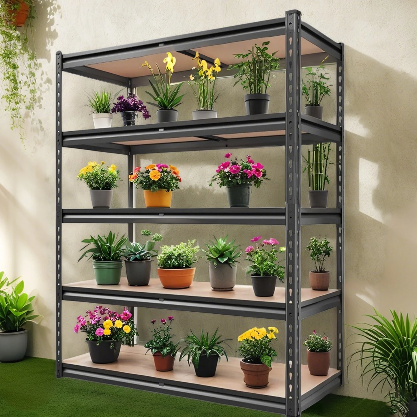 Heavy Duty Garage Shelving Units 2000 Lb Capacity Adjustable