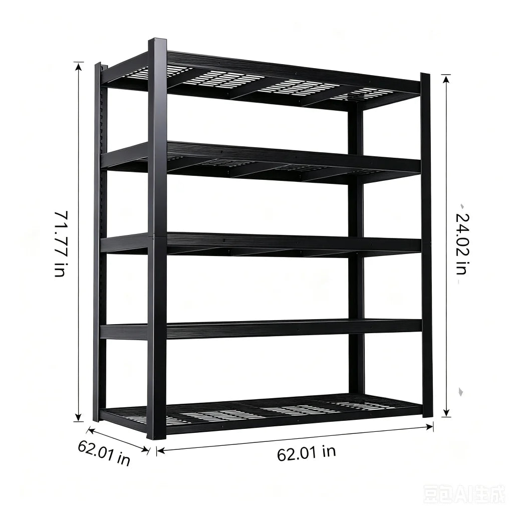 Heavy Duty Adjustable Metal Storage Shelving Rack For Home