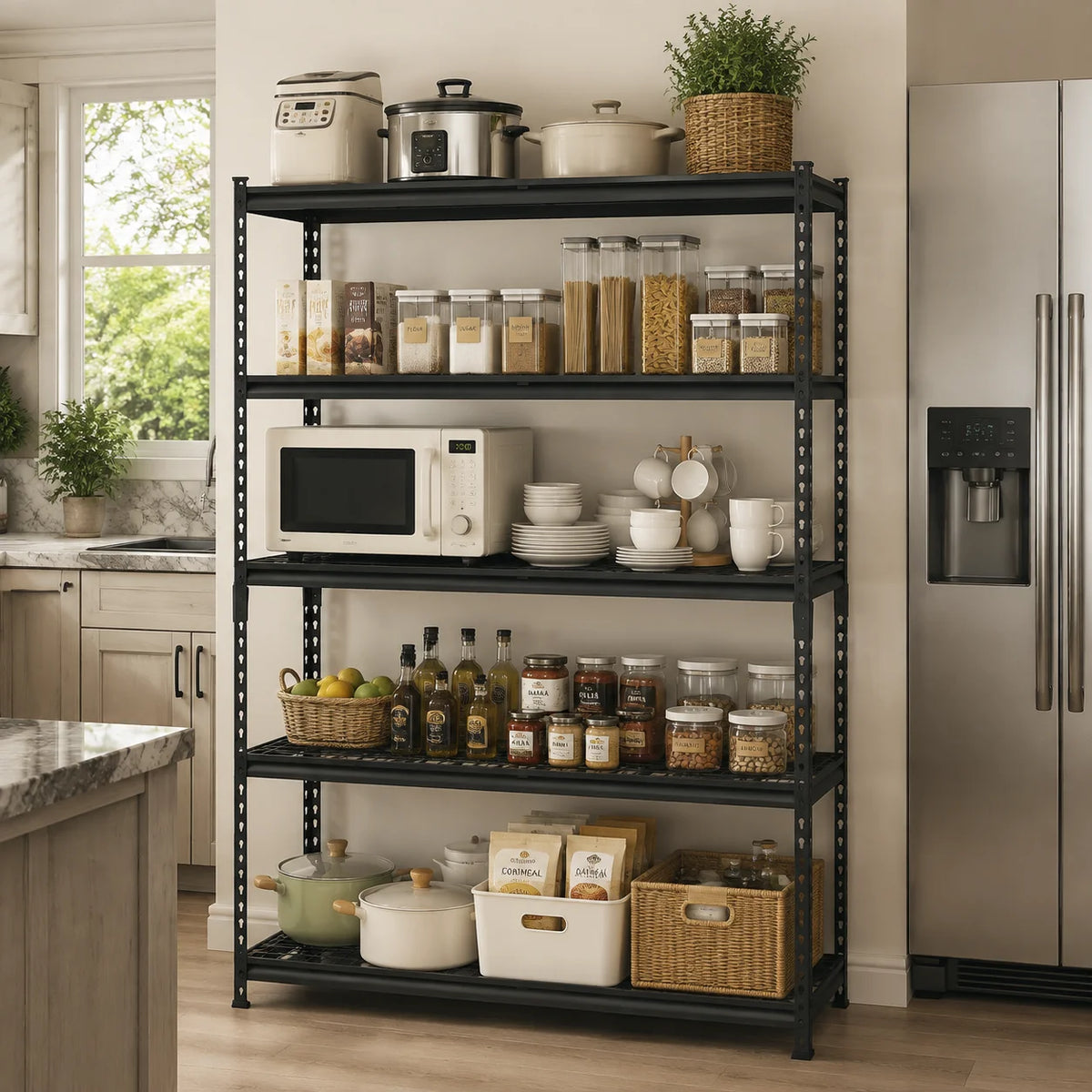 Heavy Duty Steel Storage Rack With Adjustable Shelving System