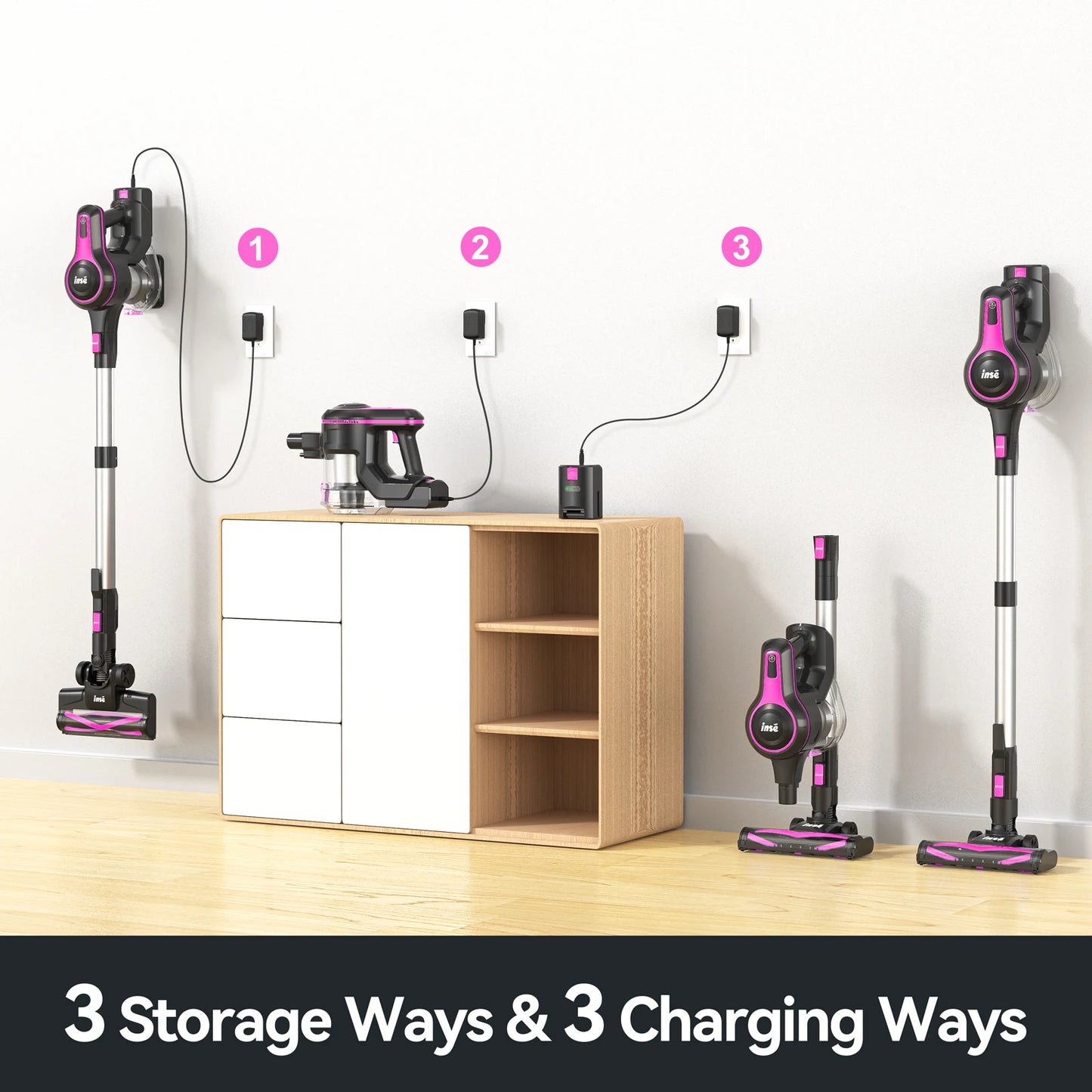 INSE N5T Cordless Vacuum Cleaner 6 in 1 For Home Cleaning