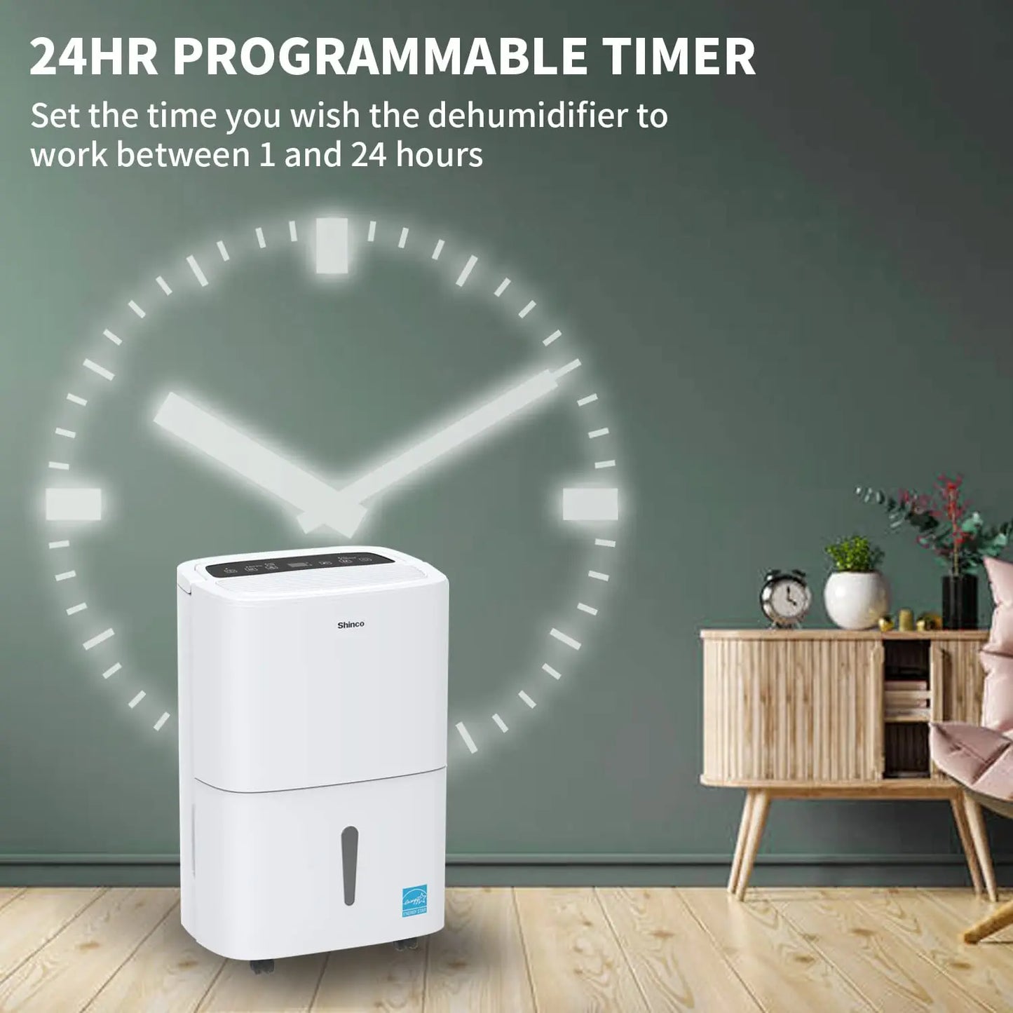 Shinco 150 Pints Energy Star Dehumidifier With WiFi Pump
