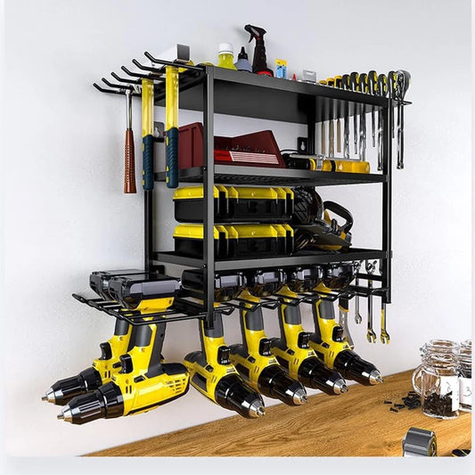 TWISTER.CK Power Tool Organizer 4-Tier Wall Mount Garage - Home and Haven Store
