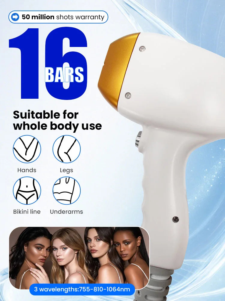 MYOSLIM 808nm Diode Hair Removal Machine For Full Body