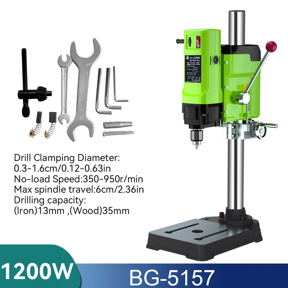 Allsome Mini Bench Drill Press With Variable Speed For DIY - Home and Haven Store