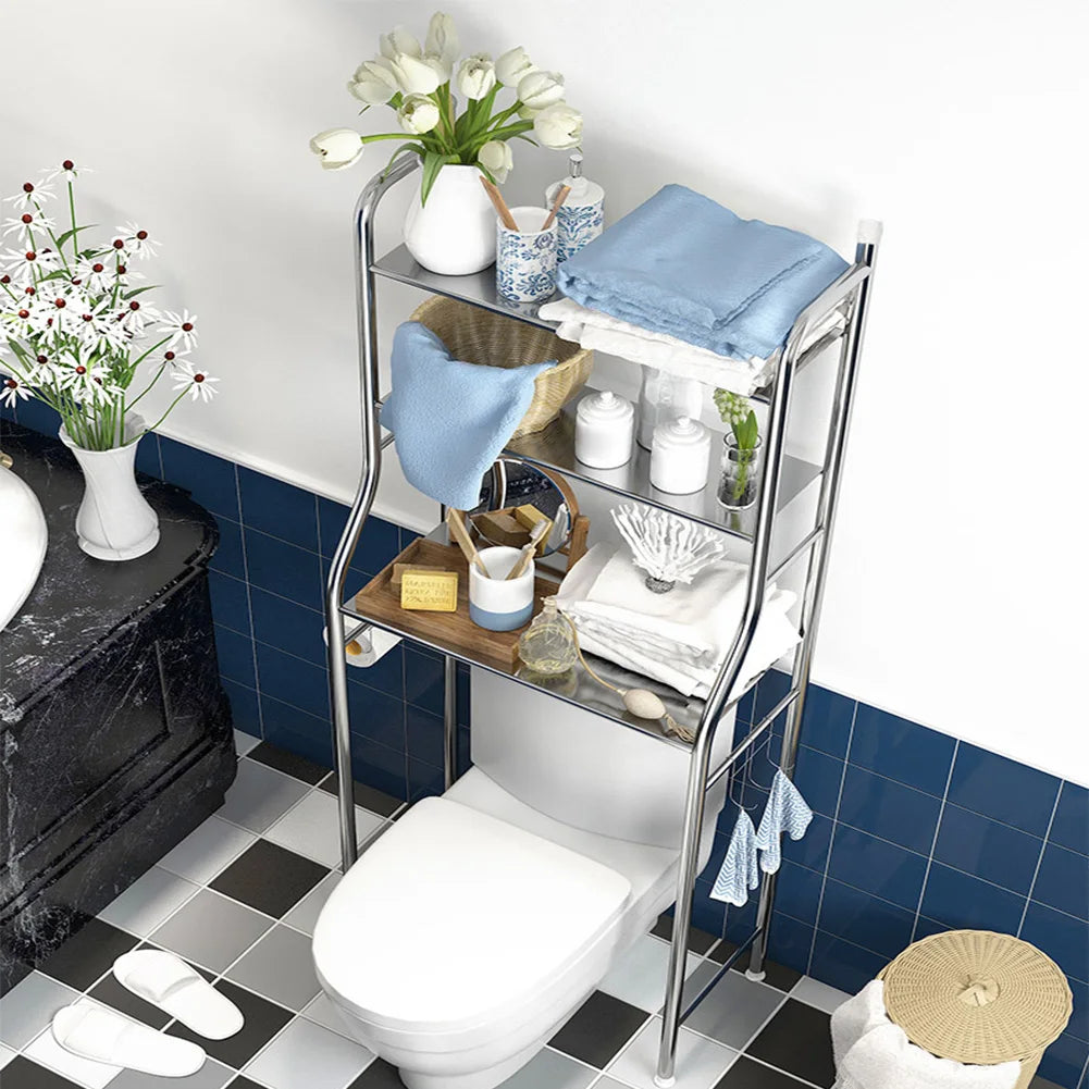 HiMiss Over The Toilet Bathroom Storage Shelf Organizer Rack