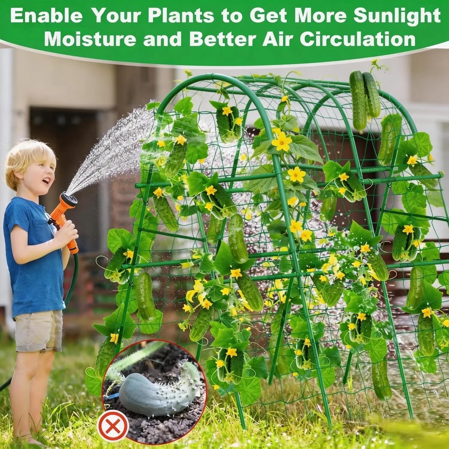 HiMISS Garden Arch Trellis For Raised Beds Plant Support - Home and Haven Store