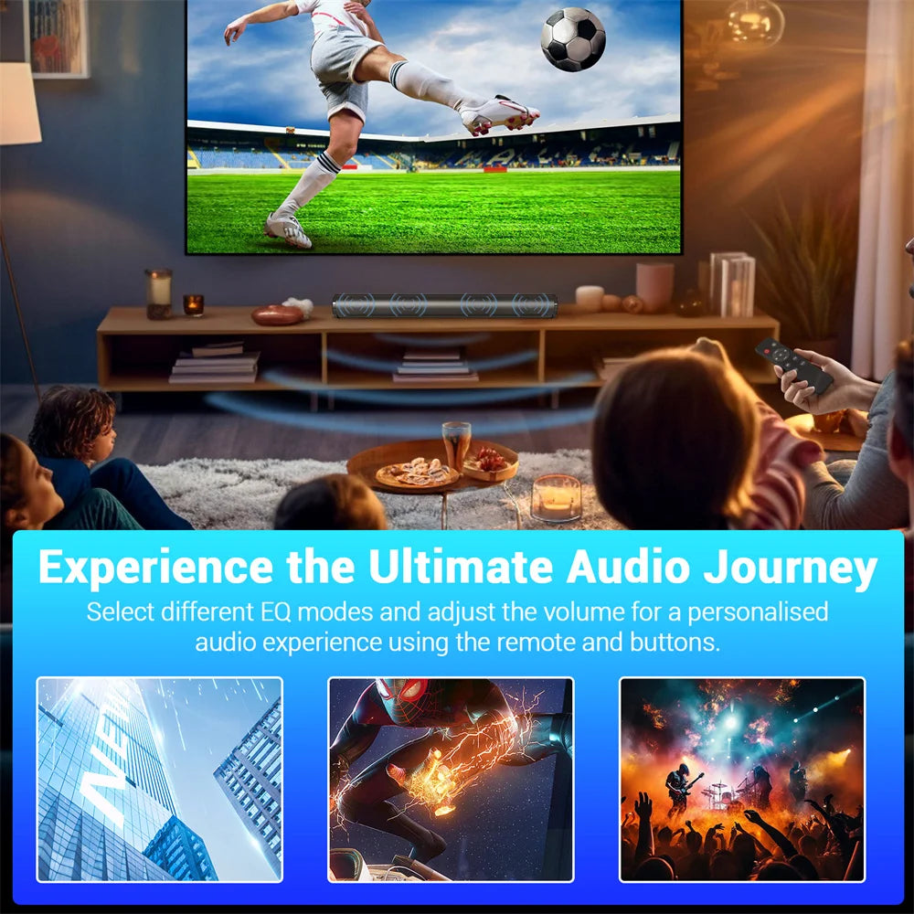 CURUK Bluetooth Sound Bar With Subwoofer Home Theater Speaker - Home and Haven Store