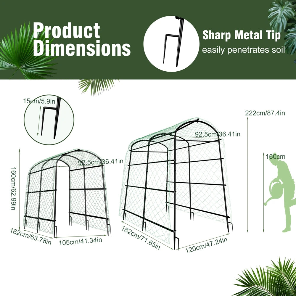 Wisfor U-Shaped Metal Garden Trellis For Climbing Plants