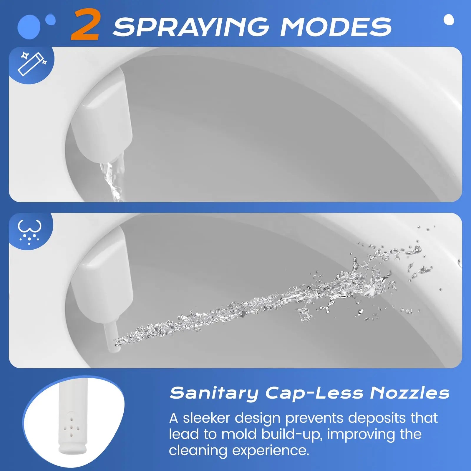 Ultra Slim Bidet Attachment With Dual Nozzles For Toilet - Home and Haven Store