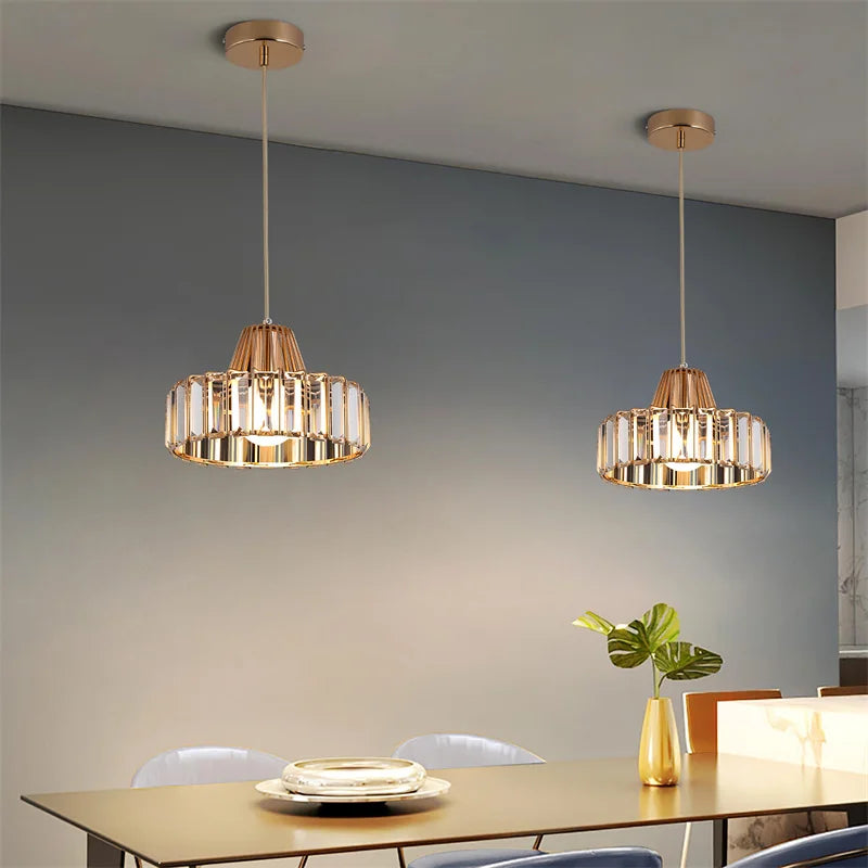 GreeLustr Modern Crystal Led Ceiling Pendant Chandelier Light
