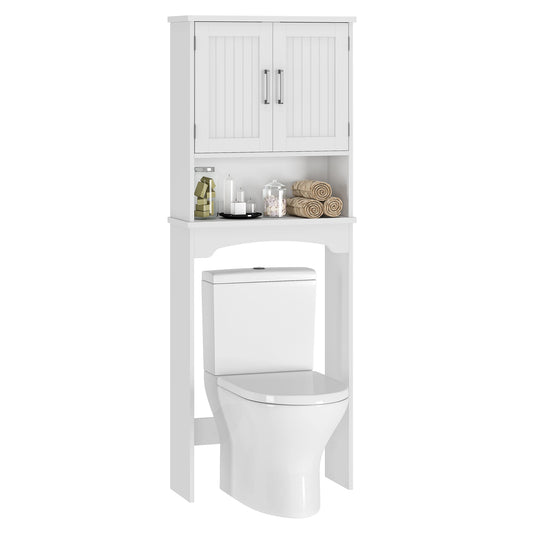HiMISS Over The Toilet Storage Cabinet With Double Doors - Home and Haven Store