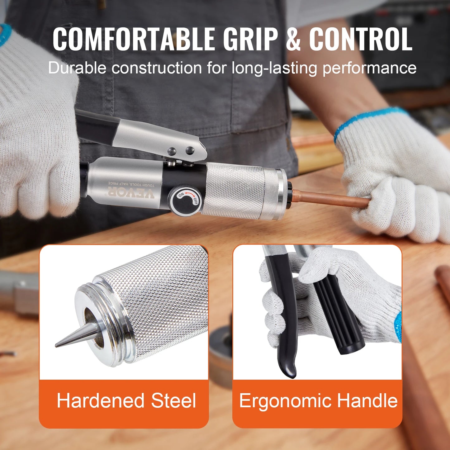 SucceBuy Hydraulic Tube Expander 7-Head Deburring Tool Pipe Cutter