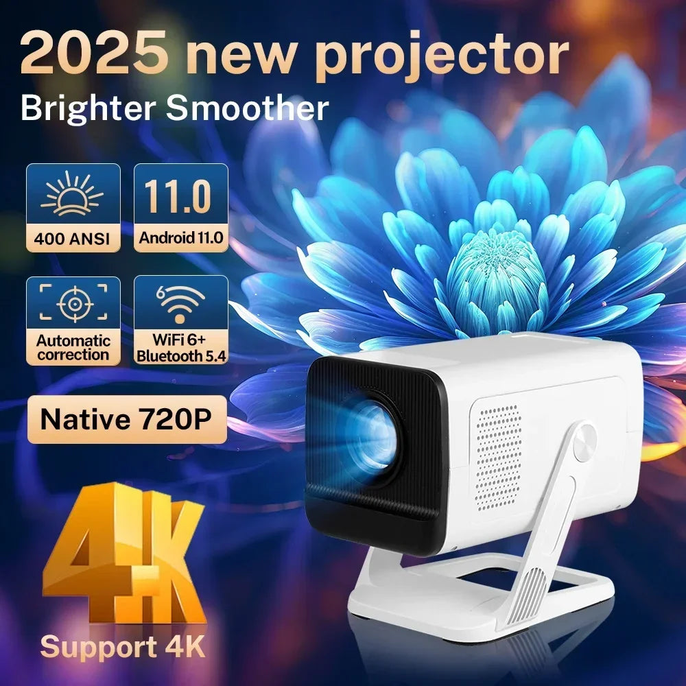 LynCast Mini Projector 1080P 4K Android TV Bluetooth 5.4
