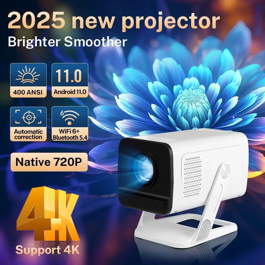 LynCast Mini Projector 1080P 4K Android TV Bluetooth 5.4