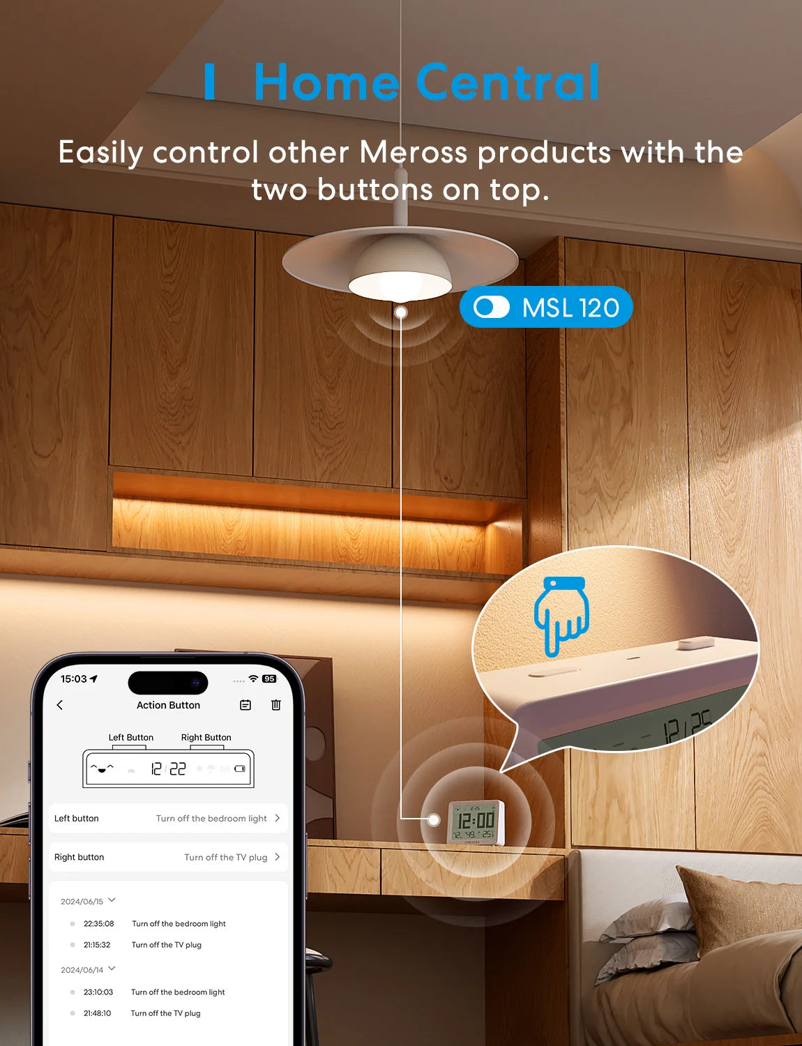 Meross MS130 Matter Temperature Humidity Sensor With Alexa - Home and Haven Store