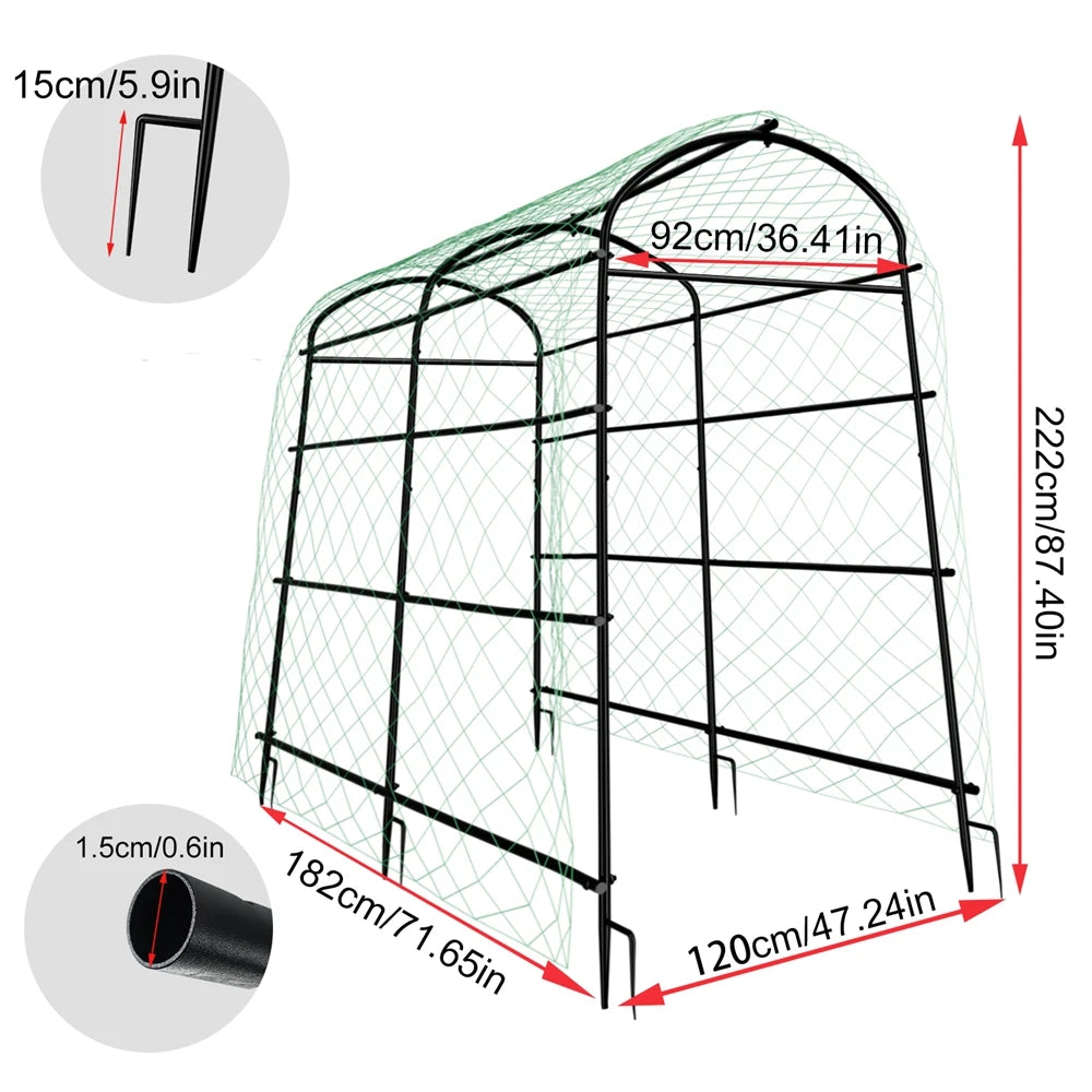 Wisfor U-Shaped Metal Garden Trellis For Climbing Plants