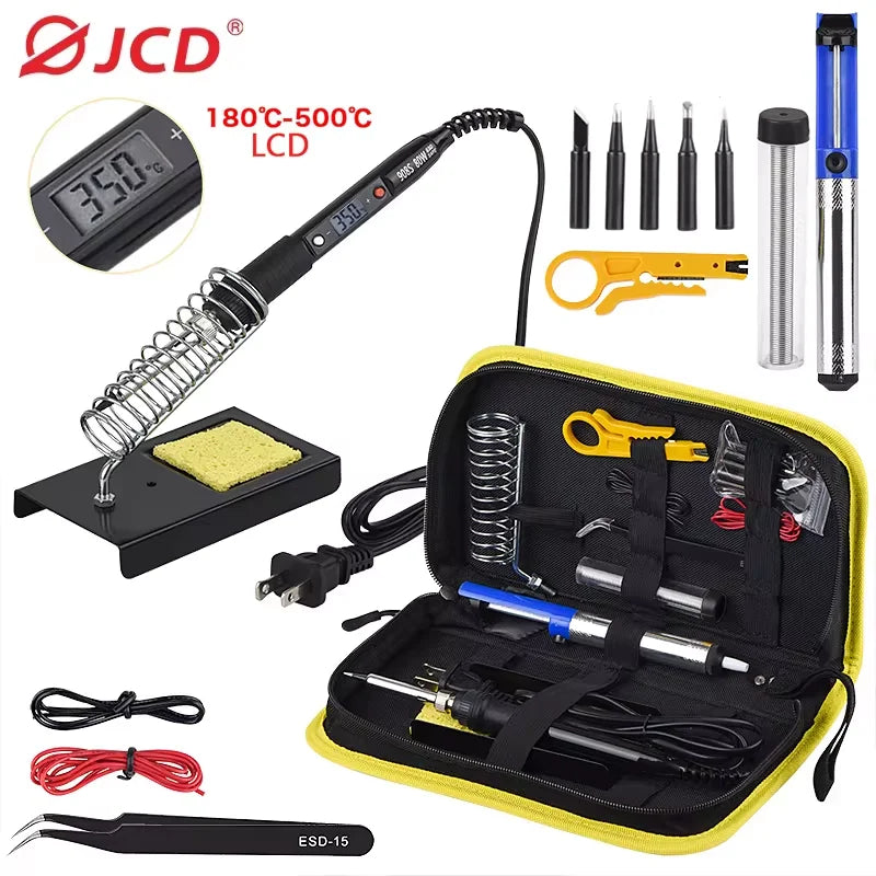 80W Electric Soldering Iron Set Adjustable Temperature - Home and Haven Store