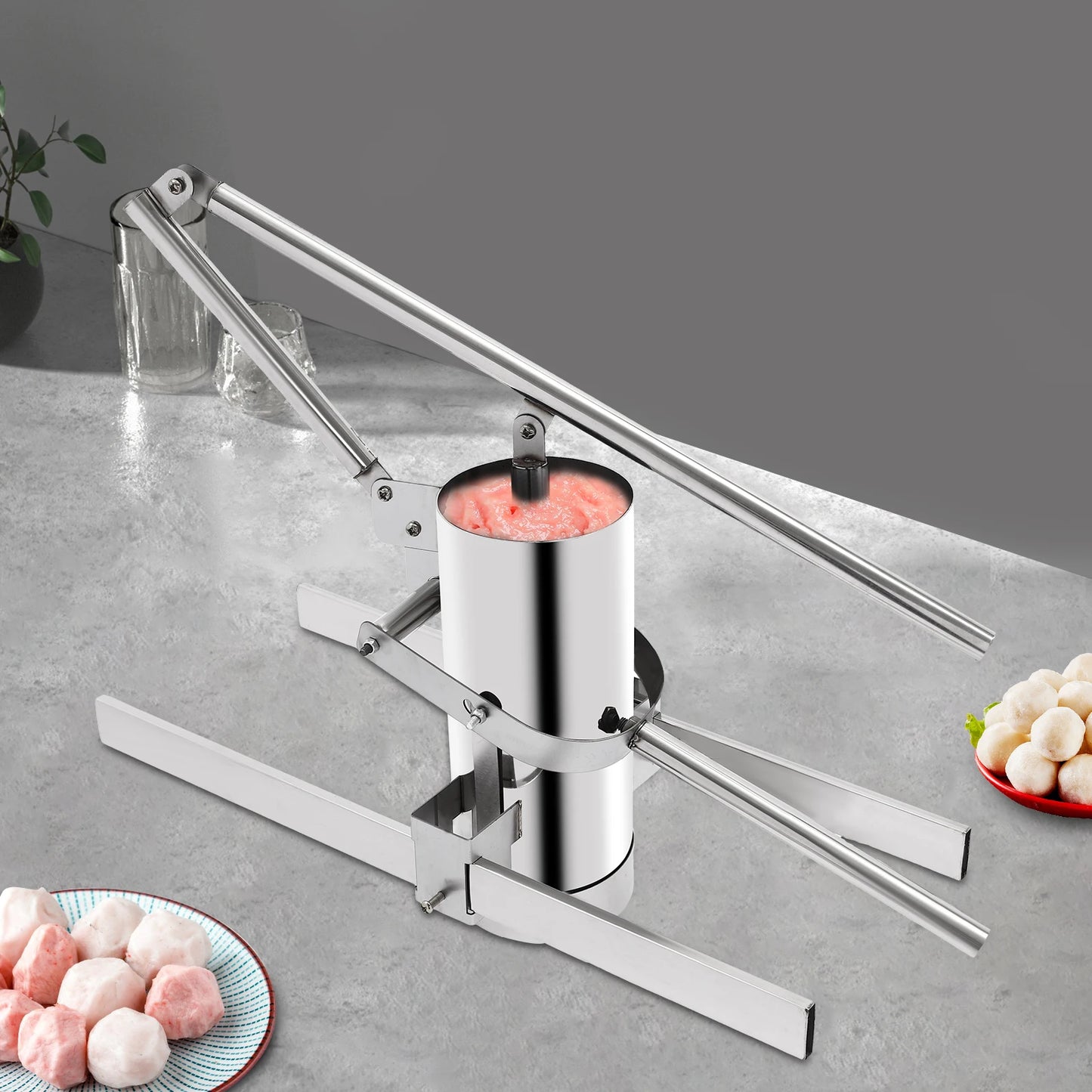 Rice Meat Dumplings Processing And Forming Machine Manual Stainless Steel