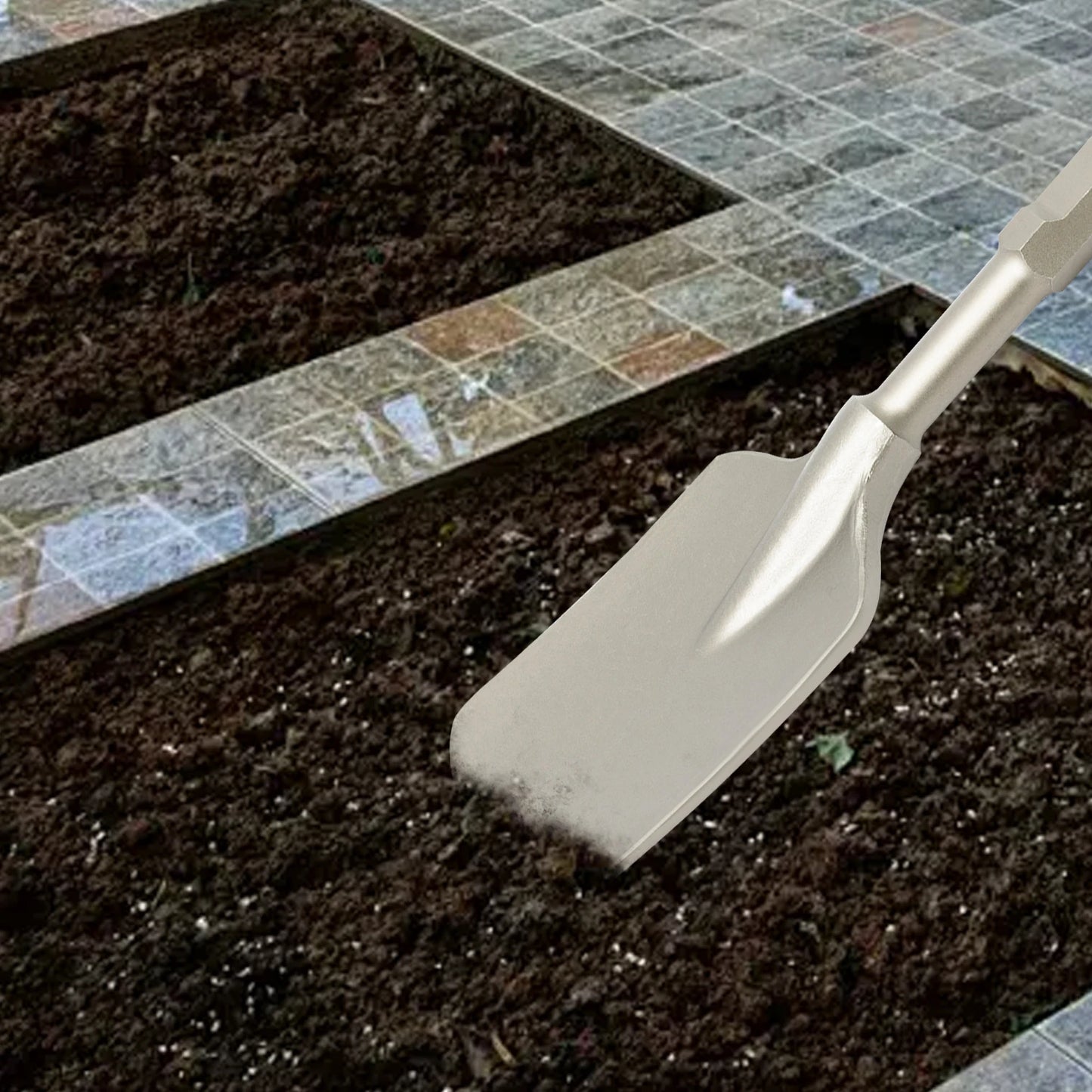 Long Handle Electric Hammer Shovel For Construction And Landscaping