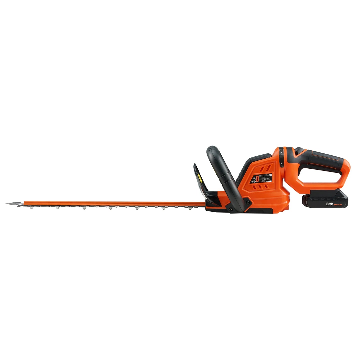 SucceBuy 20V Cordless Hedge Trimmer With Double-Edged Steel Blade