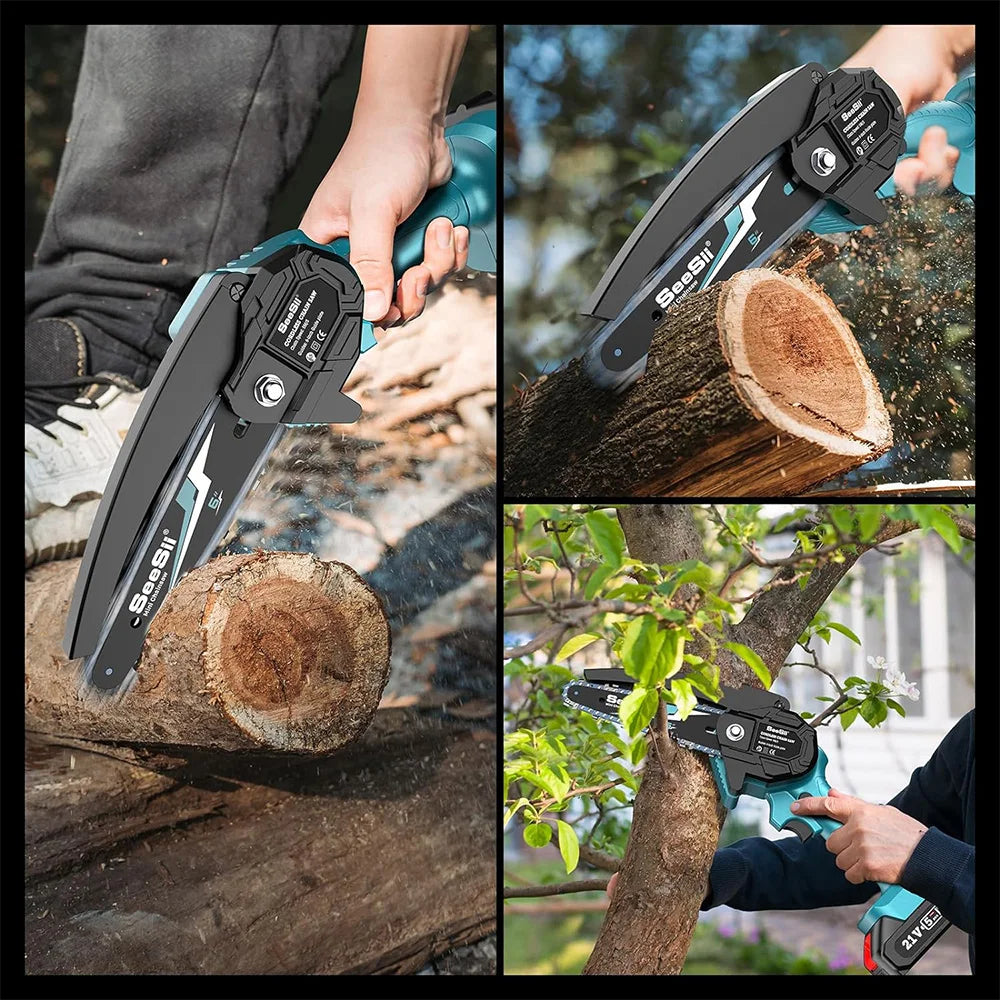 Seesii Cordless Mini Chainsaw Battery Powered For Makita 18V