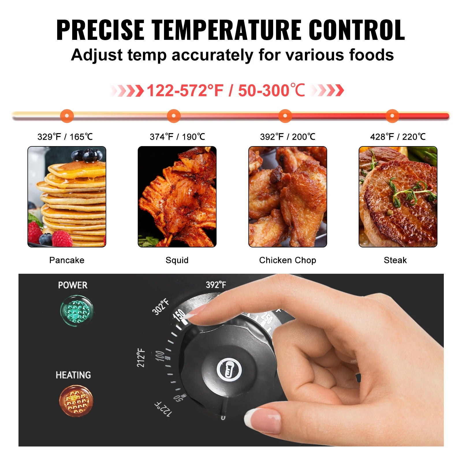 SucceBuy Commercial Electric Grill Teppanyaki Griddle With Temperature Control - Home and Haven Store