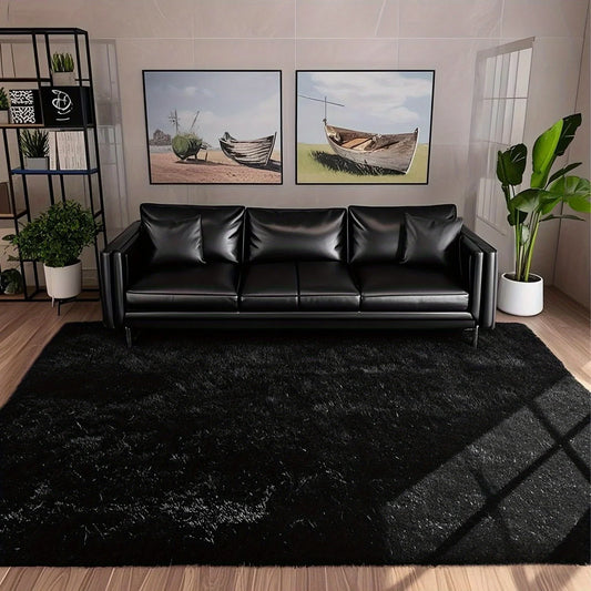Geometric Plush Area Rug For Living Room 100 Percent Polyester