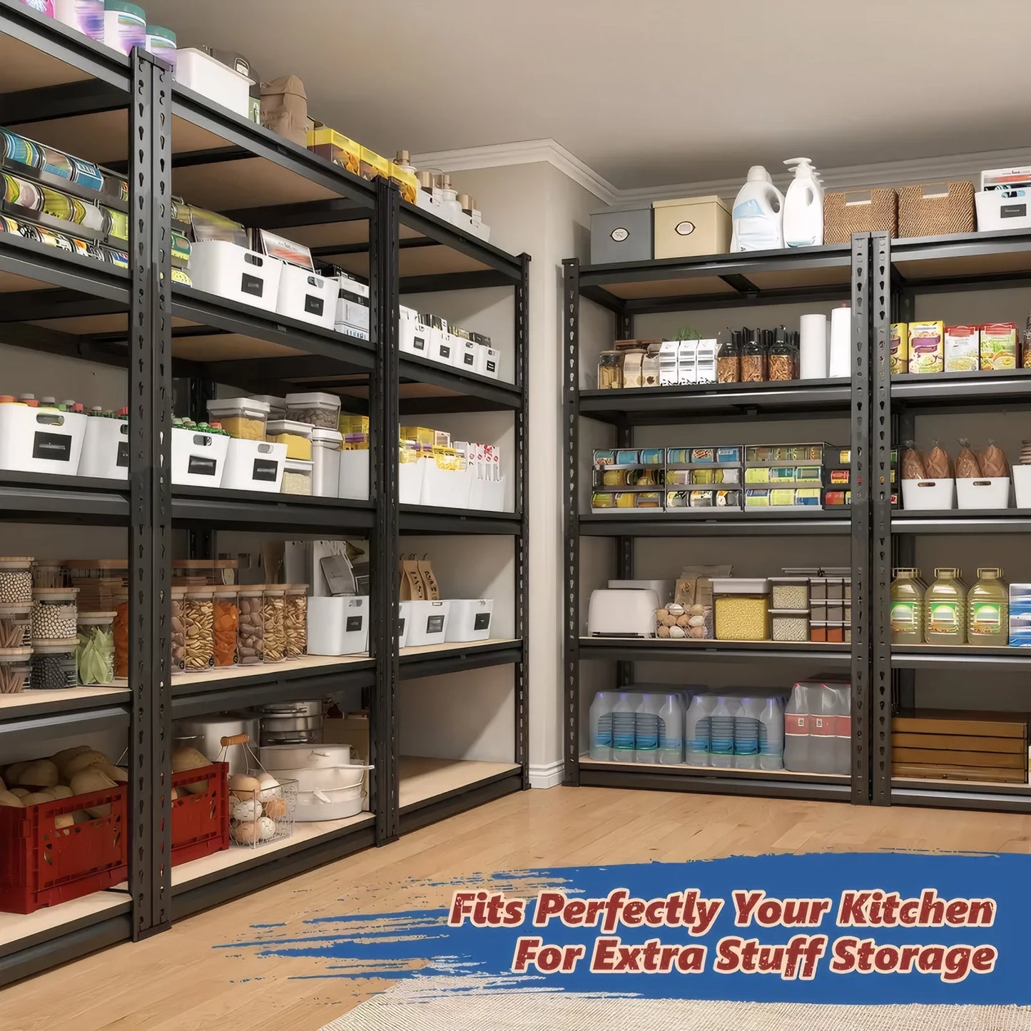 Heavy Duty Garage Shelving Units 2000 Lb Capacity Adjustable