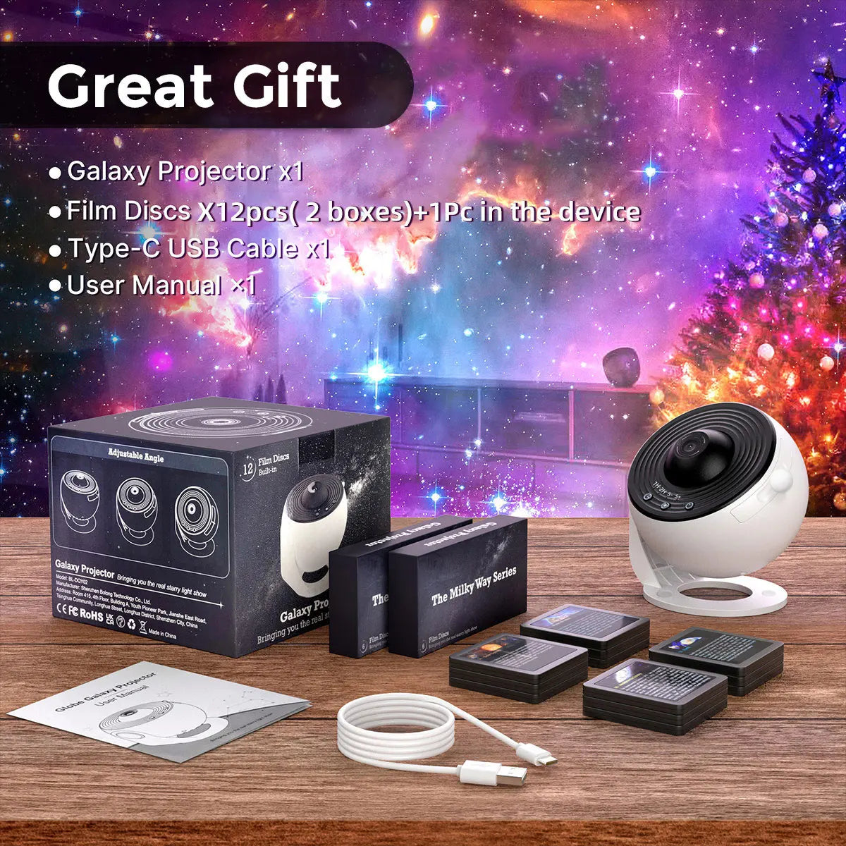 Mexllex 13 In 1 Galaxy Ultral Star Projector Night Light - Home and Haven Store