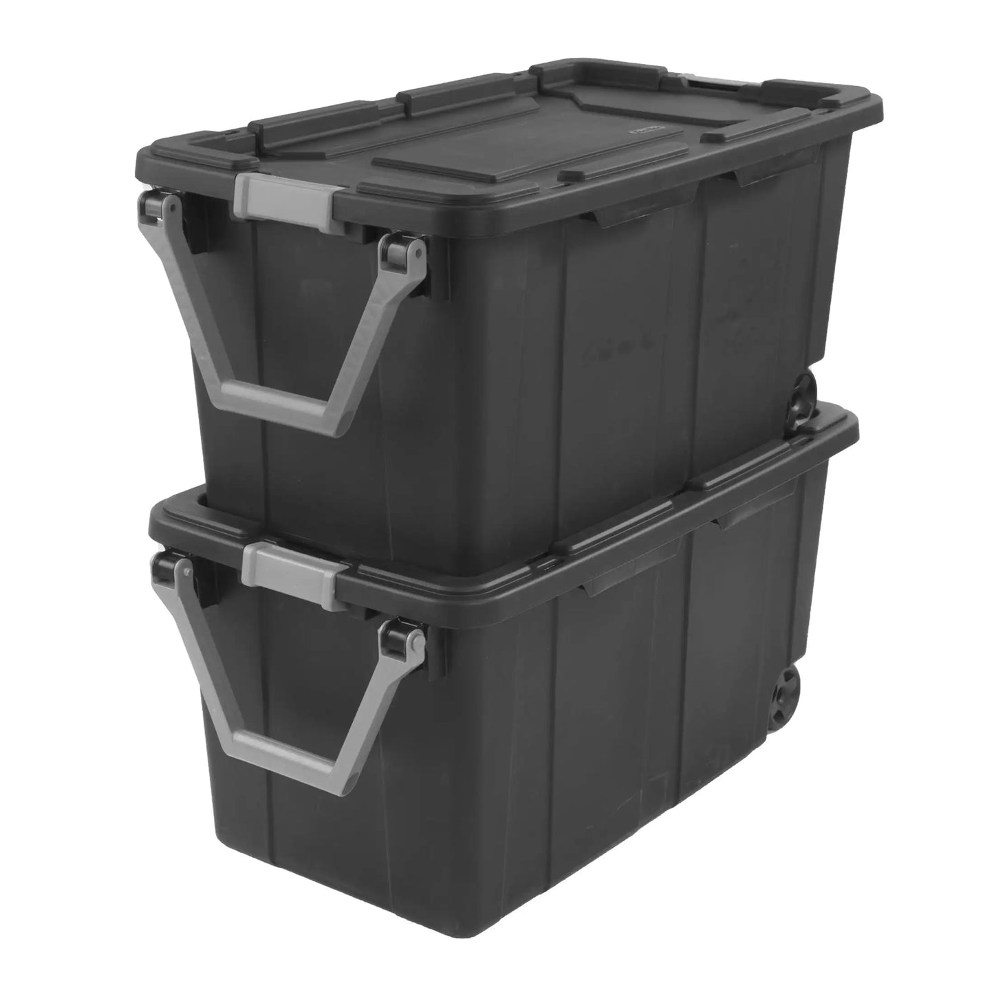 Sterilite Industrial Wheeled Plastic Storage Bin Pack Of 2