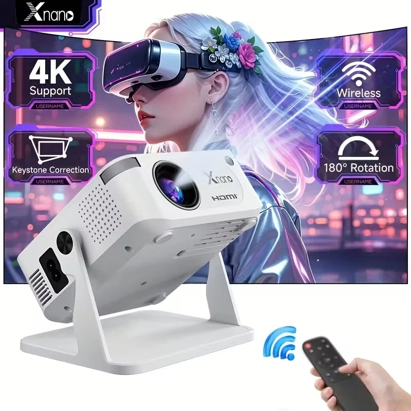 XNANO HA109 Mini Projector Android With WiFi6 BT 5.0 - Home and Haven Store