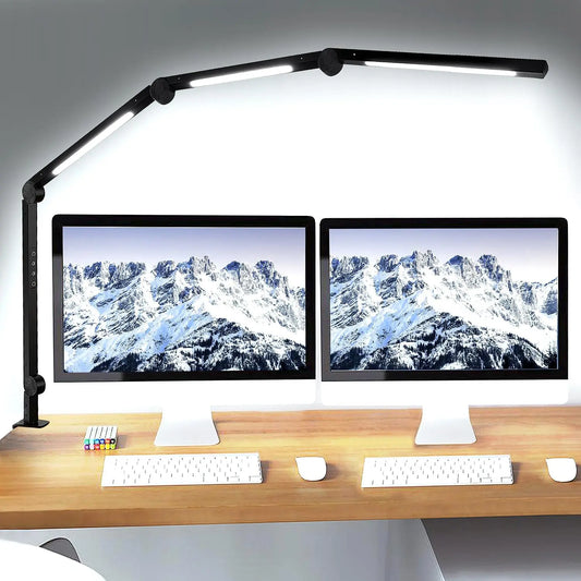 LED Desk Lamp With Flexible Swing Arm And Touch Control