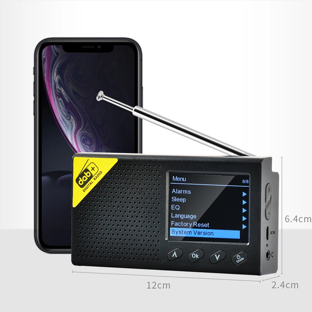 HOSPORT Portable Digital Radio Bluetooth 5.0 DAB FM Receiver - Home and Haven Store