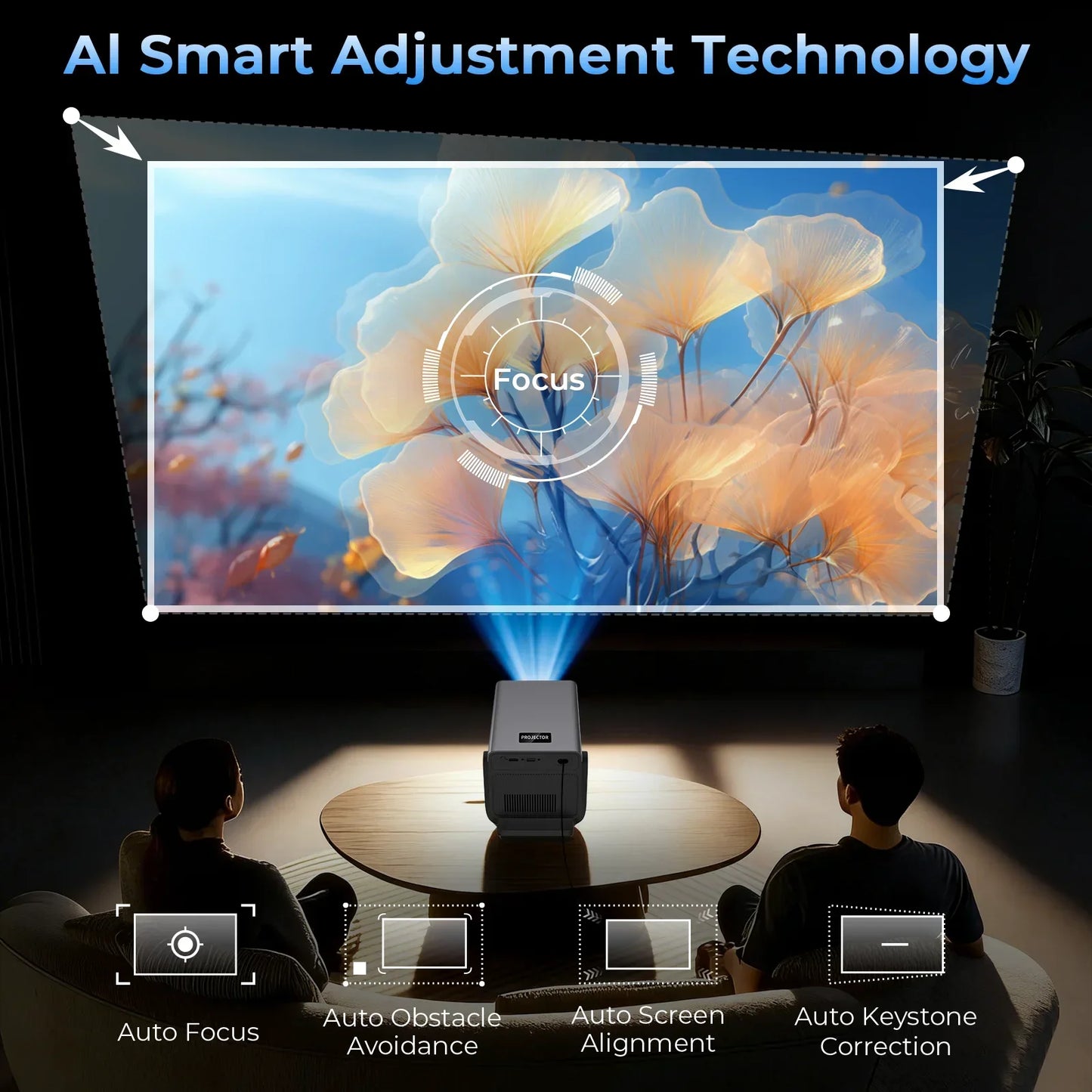 LynCast X7 AI Smart Projector With Android 14 And Dolby