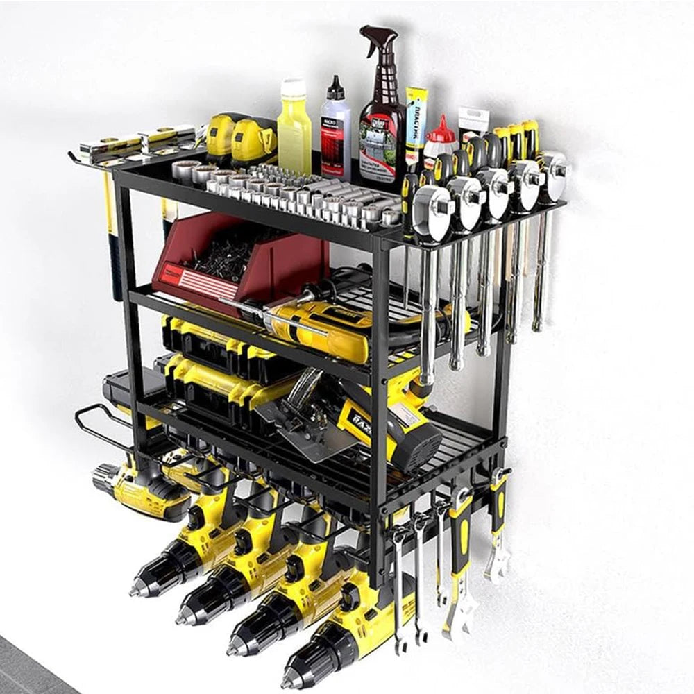 TWISTER.CK Power Tool Organizer 4-Tier Wall Mount Garage - Home and Haven Store
