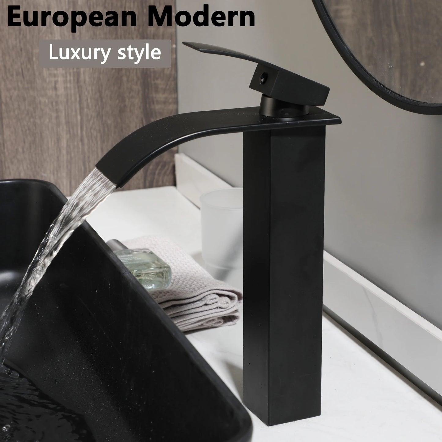MEKKHALA Bathroom Sink Faucet Combo Vessel Basin Contemporary Washbasin