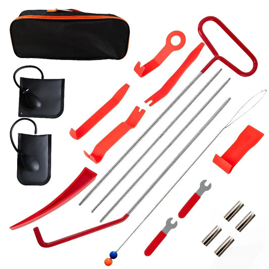 Emergency Car Door Rescue Tool Kit J Hook Air Wedge