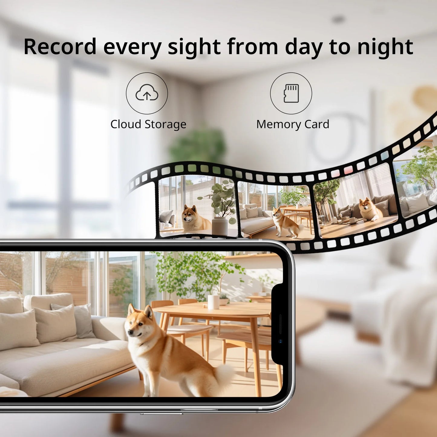 BoyKeep 2K Indoor Night Vision Security Camera, 360 Pan Tilt