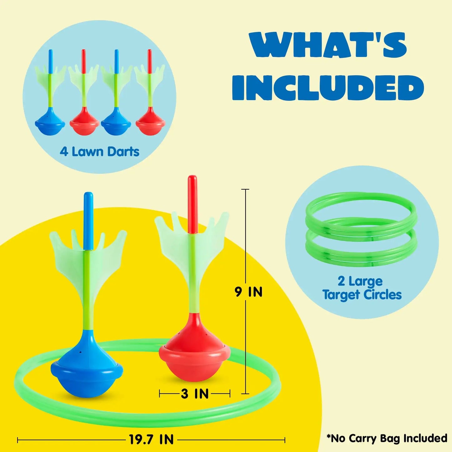 Joyfy Glow Lawn Darts Game Set for Kids and Adults - Home and Haven Store