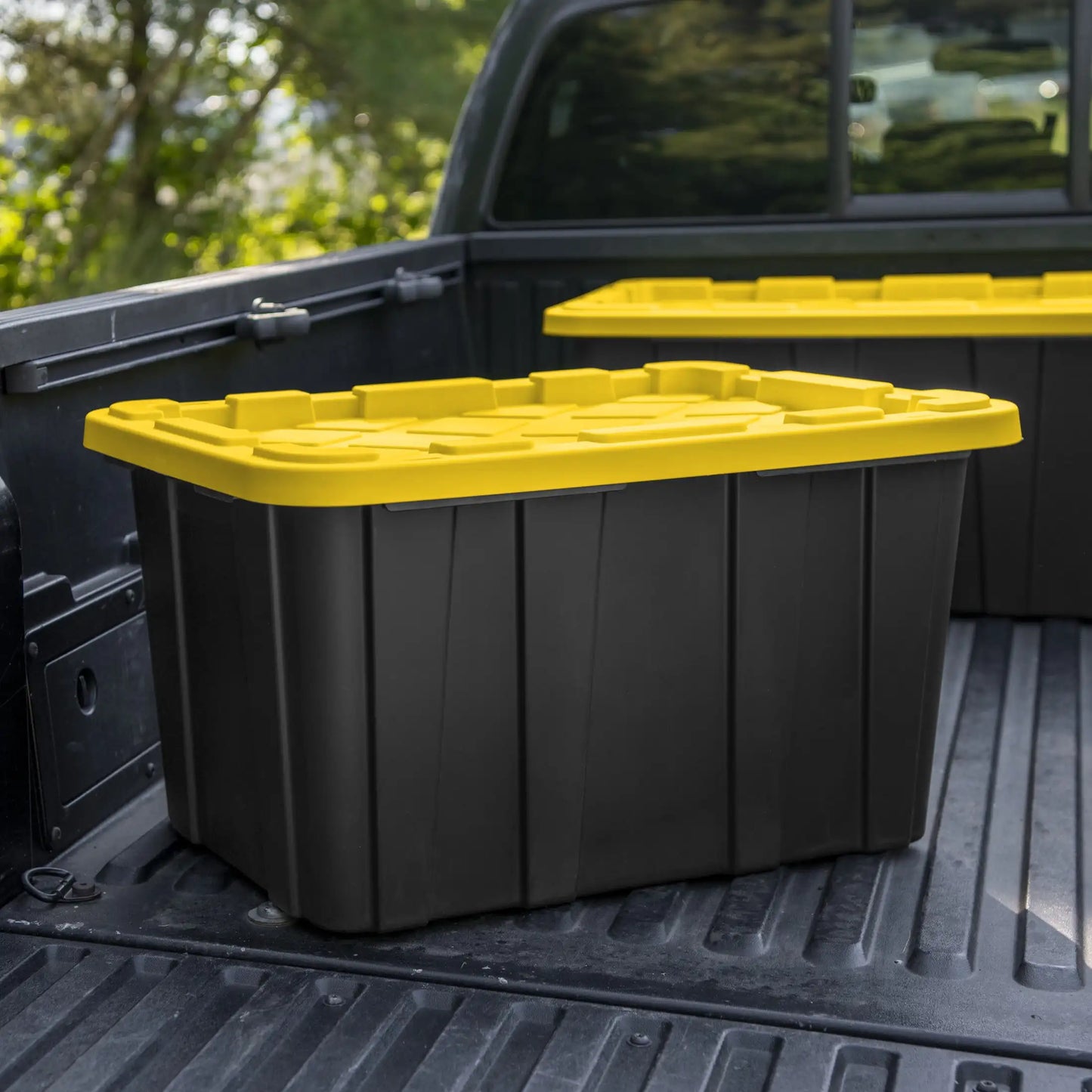 Heavy Duty Plastic Storage Tote With Secure Snap Lid