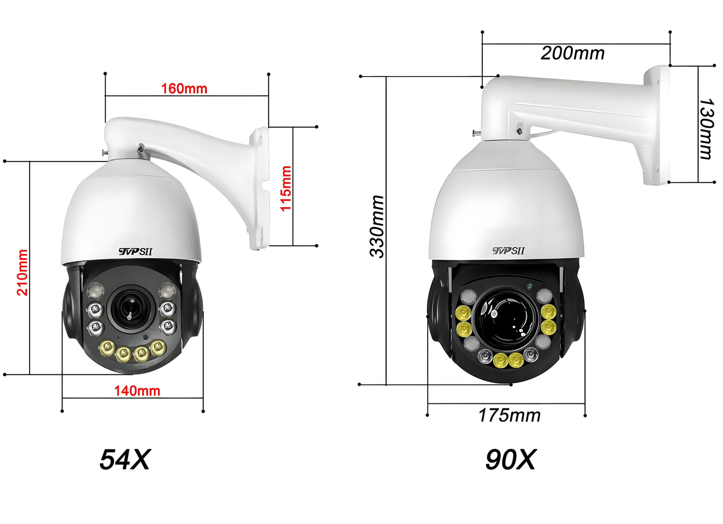 TVPSii Laser Infrared Full Color Auto Tracking PTZ Surveillance Camera