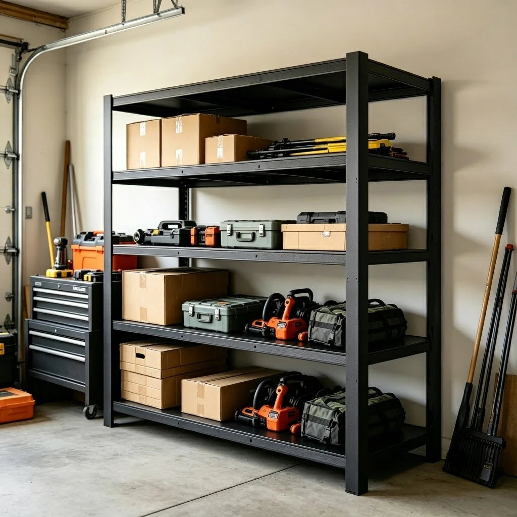 Heavy Duty Adjustable Metal Storage Shelving Rack For Home