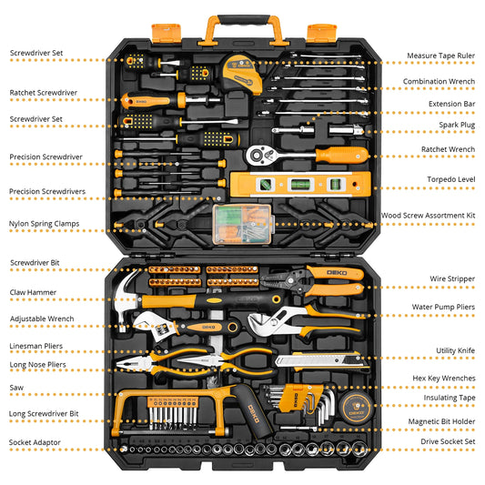 DEKOPRO 228Pcs Socket Wrench Auto Tool Kit With Case - Home and Haven Store