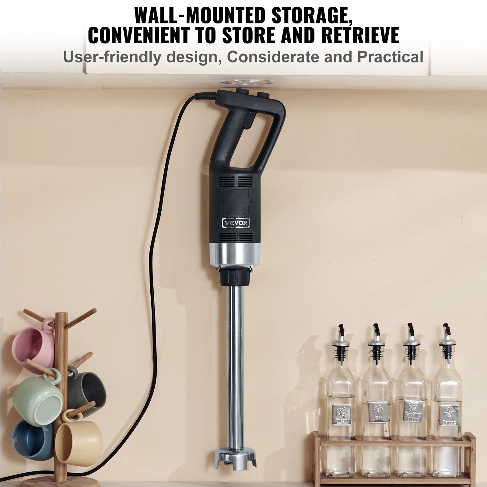 VEVOR Commercial Immersion Blender Heavy Duty Multi Purpose Hand Mixer - Home and Haven Store