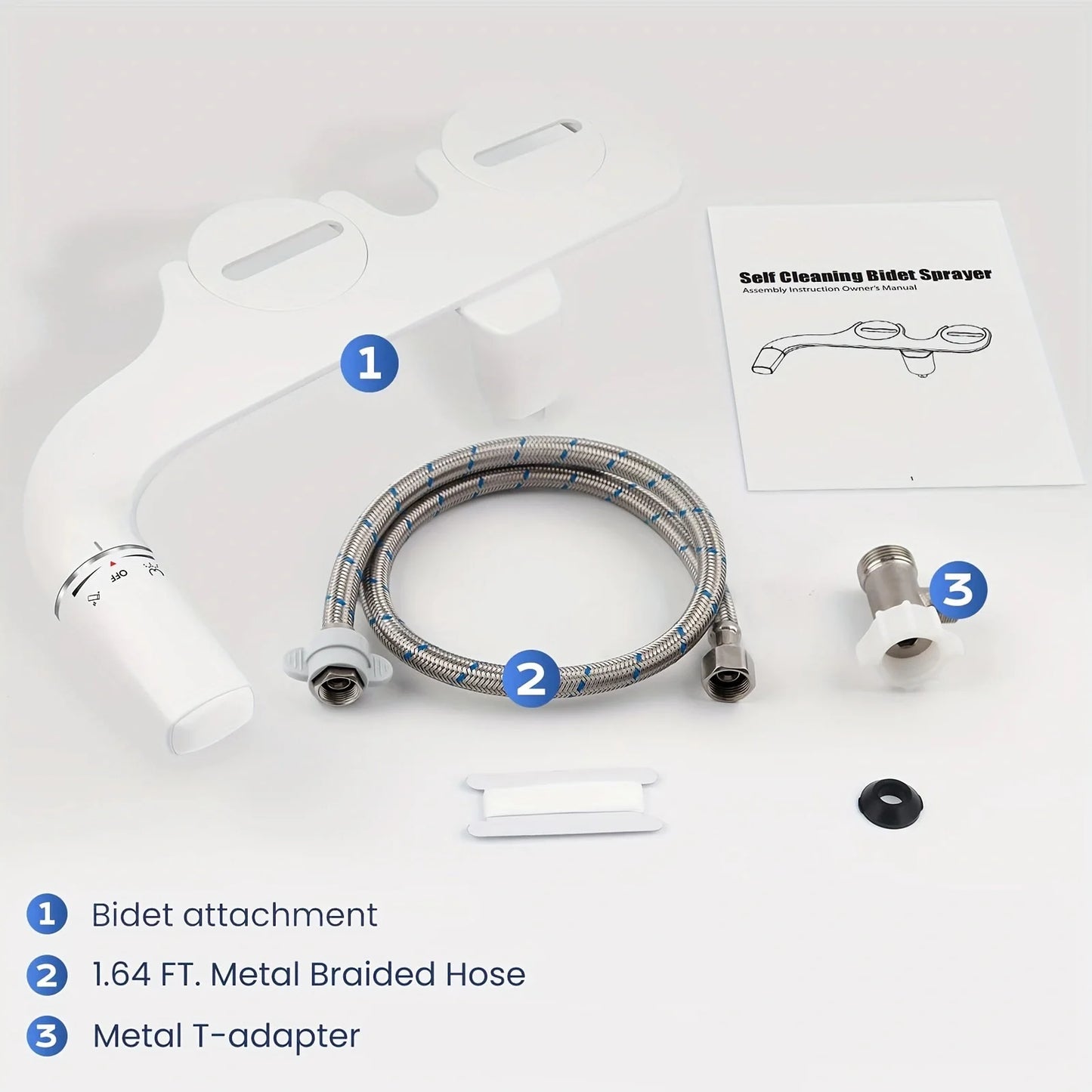Ultra Slim Bidet Attachment With Dual Nozzles For Toilet - Home and Haven Store